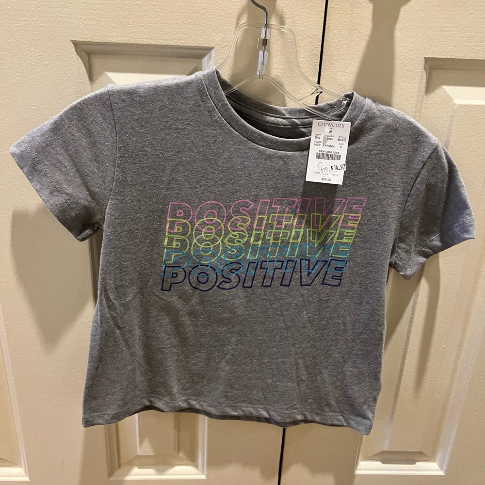J. Crew Crewcuts, Girls Tee shirt, Size Small (6-7), NWT, MSRP $29.50
